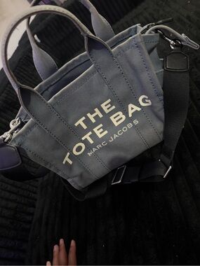 Marc Jacobs Tote bag Slate Blue Canvas with Crossbody Strap